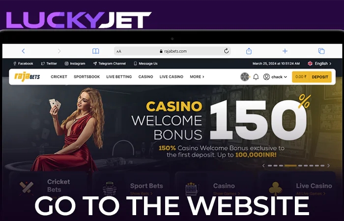 Go to Rajabets online casino
